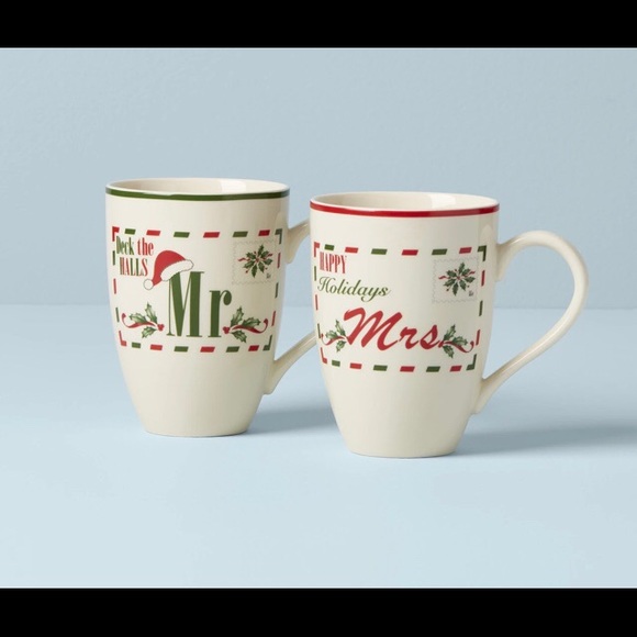 π LENOX Holiday Mugs π